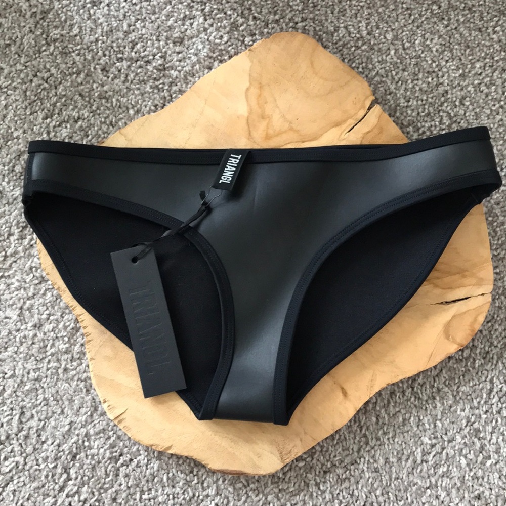 Triangl never worn leather bathing suit bottoms
